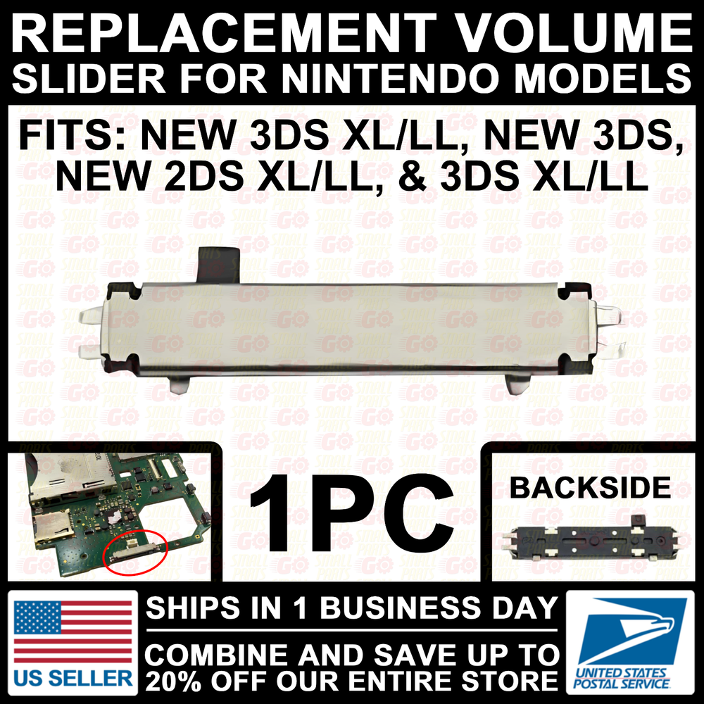 Replacement Volume Slider Switch For New/3DS/2DS/XL/LL Console Model Flex Cable