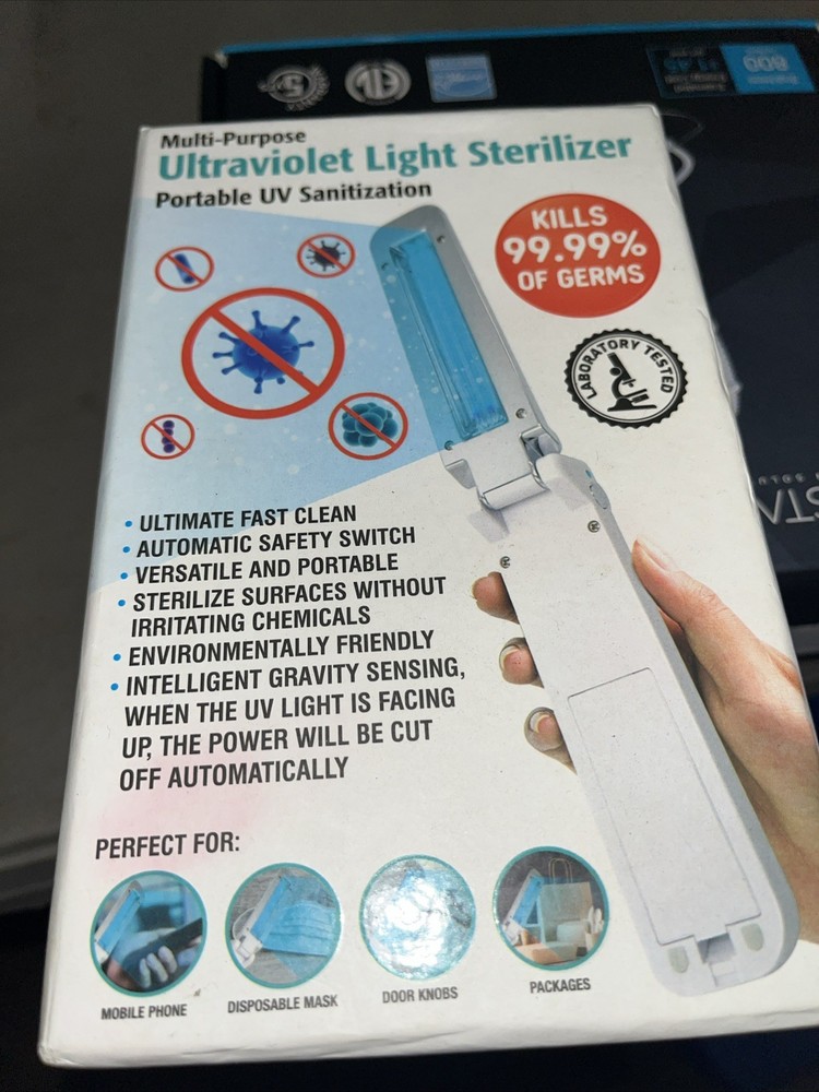 Ultraviolet Light Sterilizer Multi-Purpose PortableUVSntztn Kills  Germs