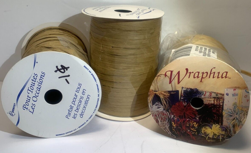 Rafia Ribbon, partial rolls,