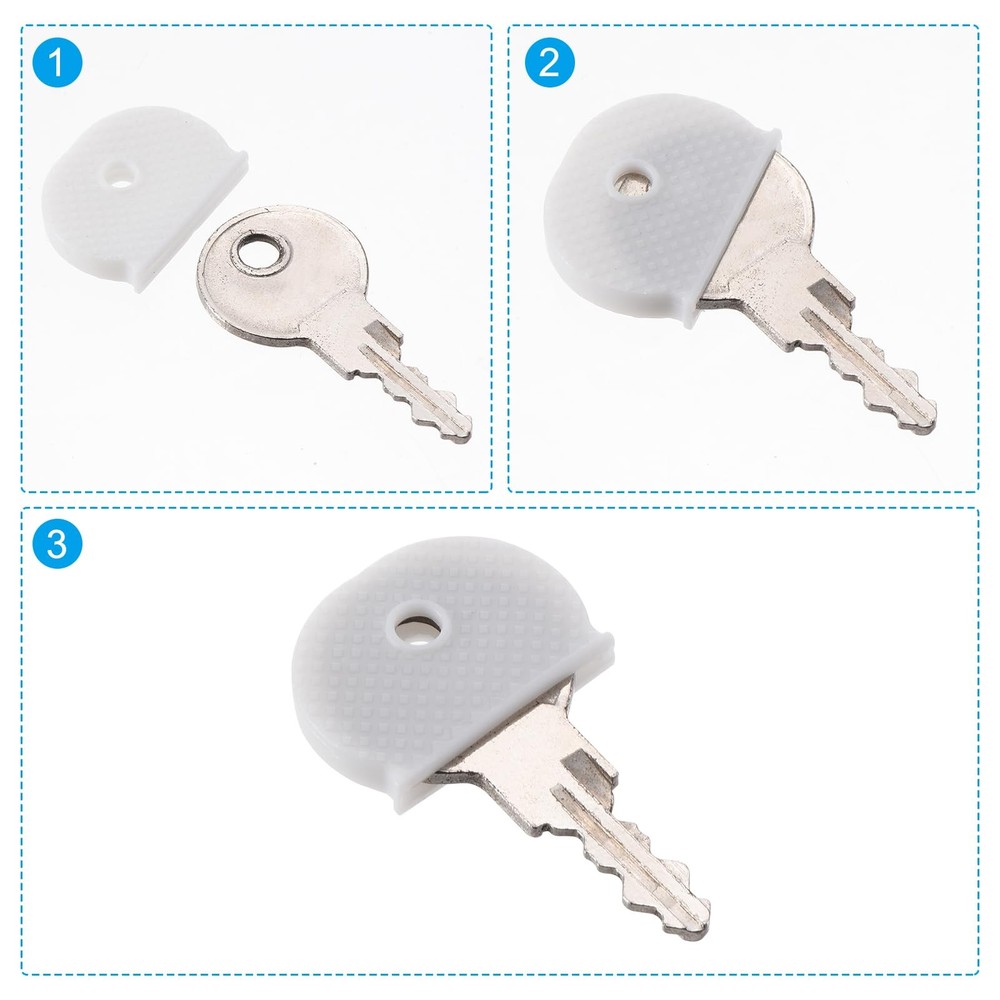 Key Caps Covers, 5 Pack Keys Identifiers Covers Coding Tags Marker Semicircle...
