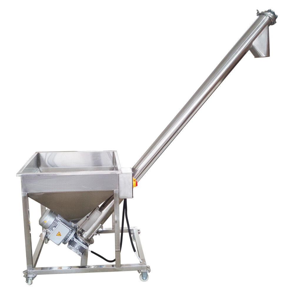Automatic Screw Elevator Particle Spiral Feeding Machine Stainless Steel