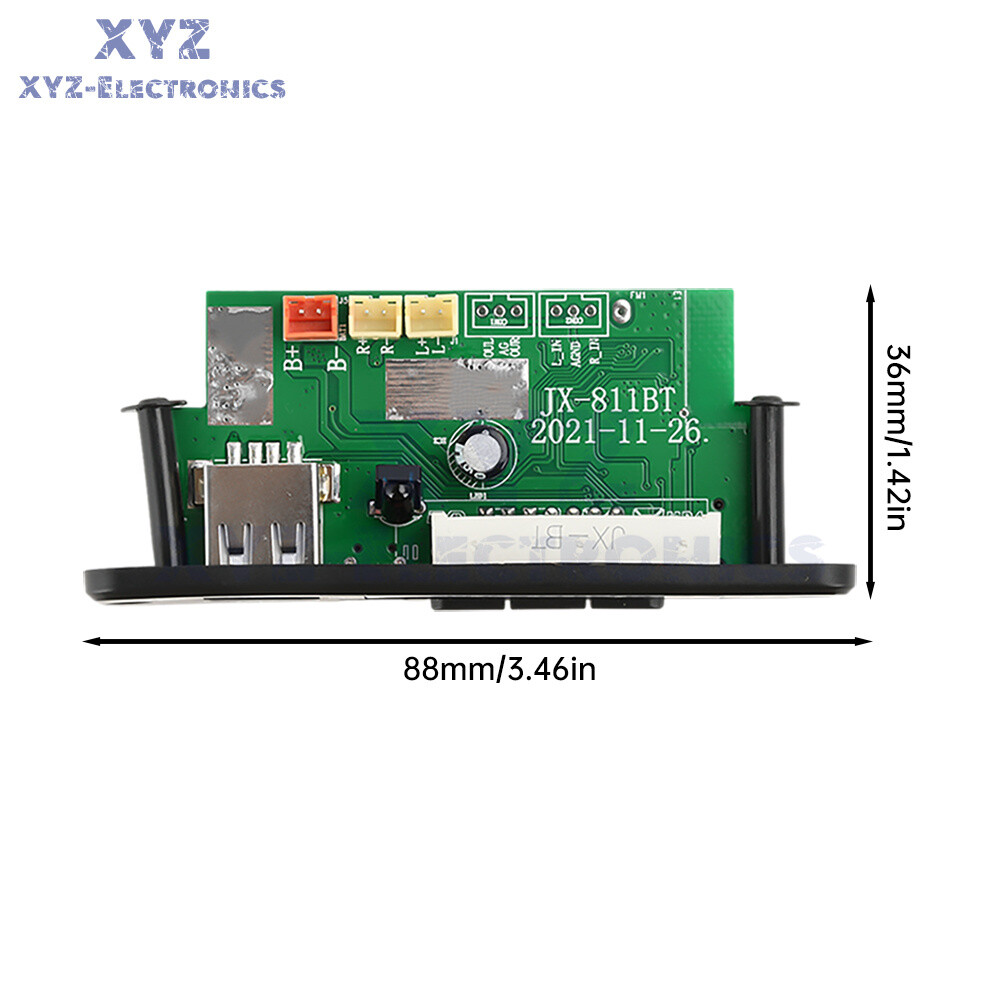 2*20W Amplifier Stereo DIY MP3 Decoder Board Bluetooth 5.0 Car FM Radio Module