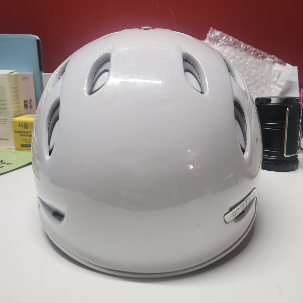 Smith Voyage White Women's Hard Shell Adjustable Strap Snowboard Helmet