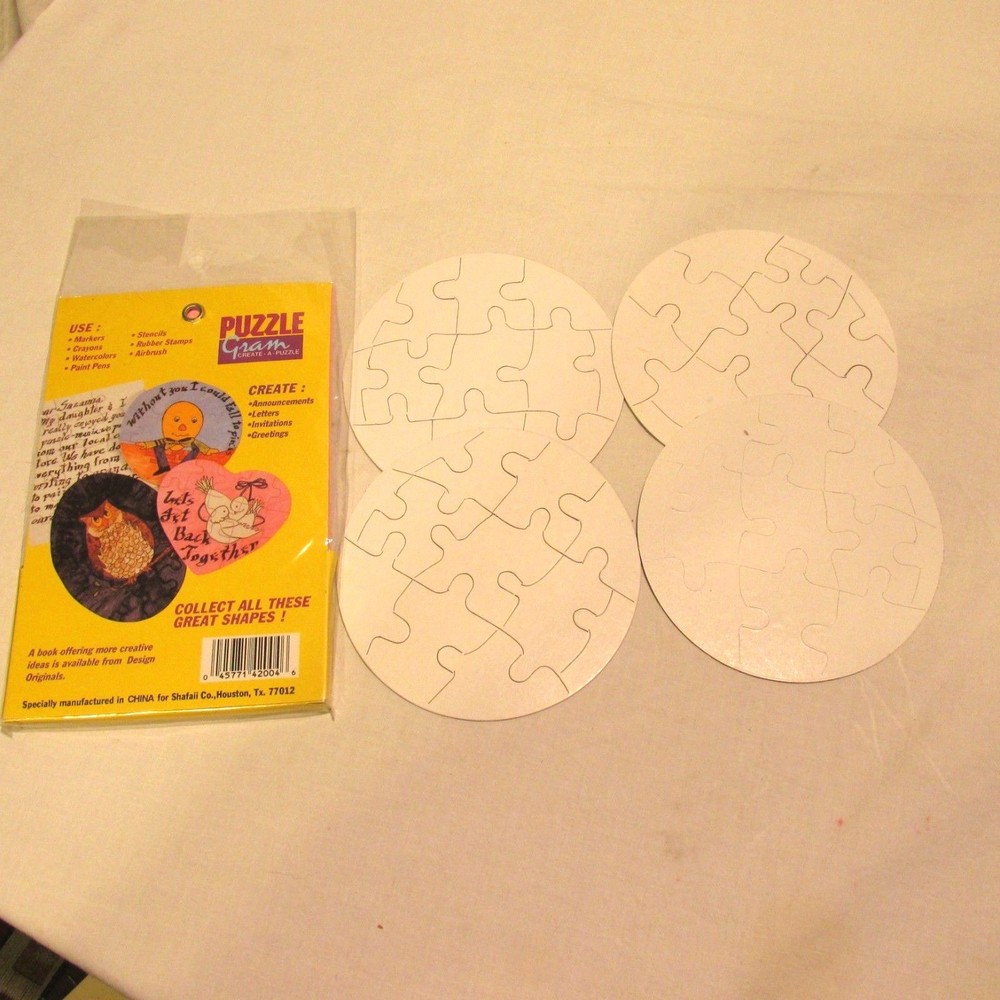 Create Puzzle Grams Lot of 4 Craft Puzzle Projects