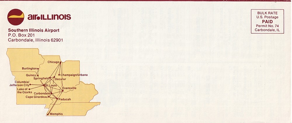 Air Illinois timetable 1982/10/15