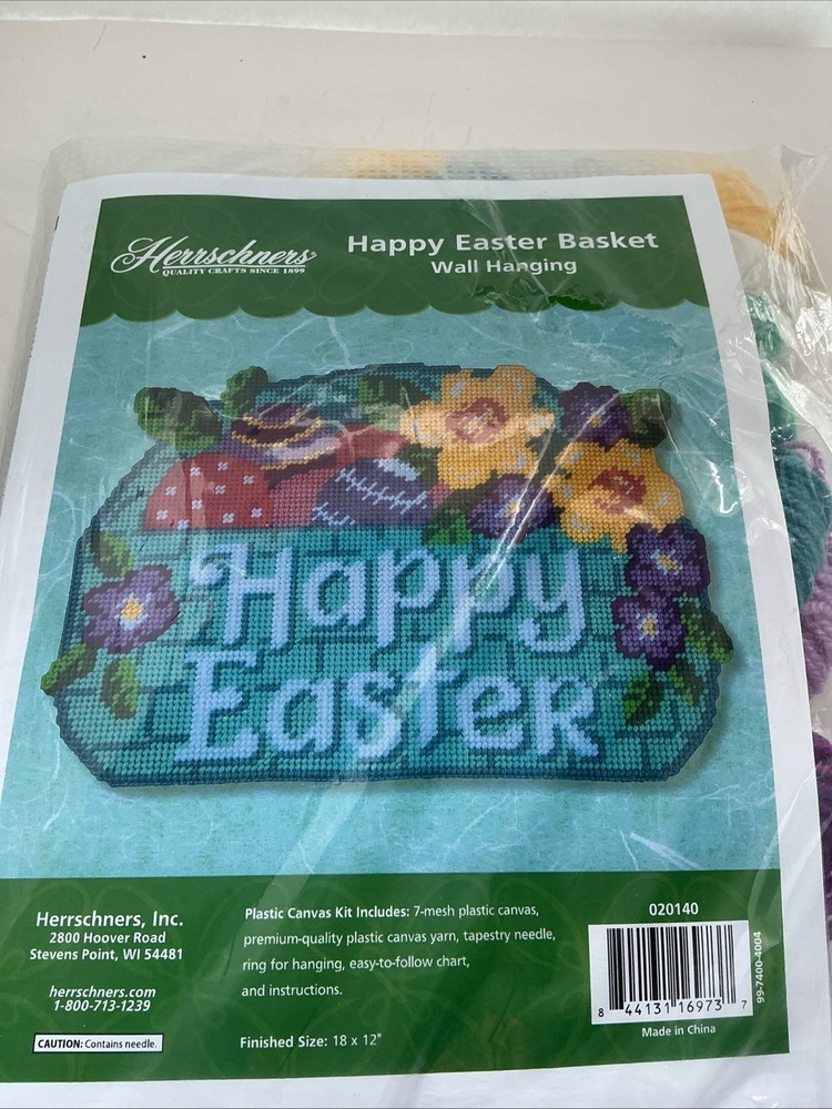 Herrschners Happy Easter Basket Wall Hanging Kit