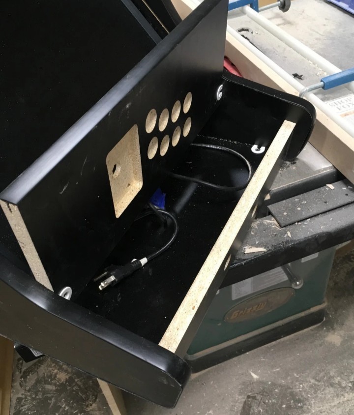 Bartop Arcade Cabinet Kit - Black, Easy Assembly hardware, Basic 17.75" Wide.