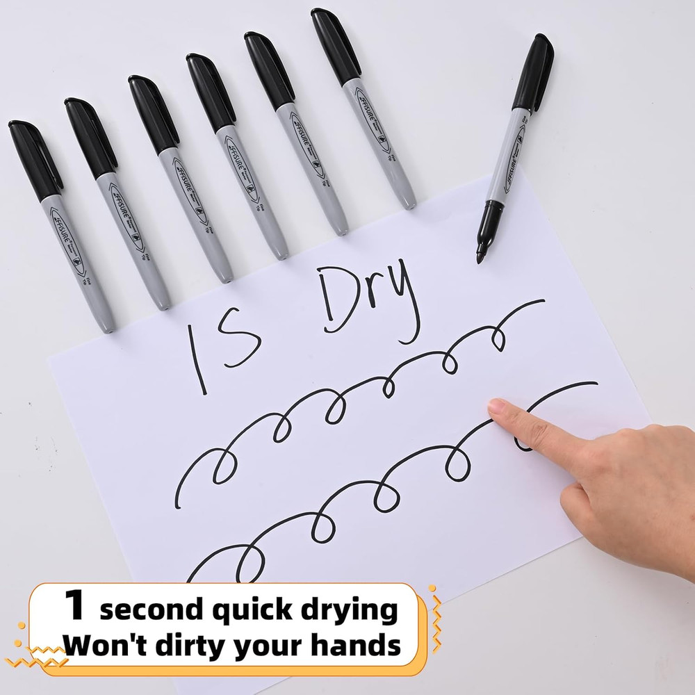 Permanent Markers, 40 Packs Permanent Markers Bulk, Quick Drying in One Second,