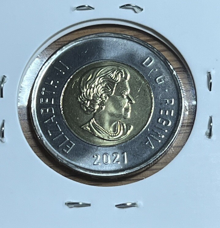 2021 Canada Toonie, $2.00 - from Mint roll