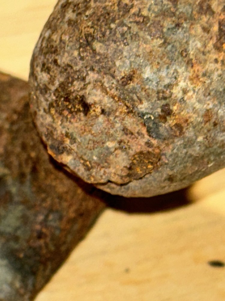 Antique Iron Grape Pattern Shutter Dog, Vineyard or Garden Spike