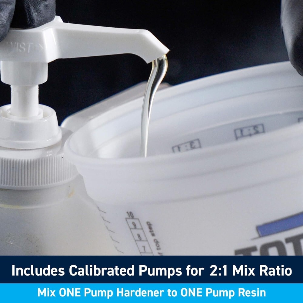 Crystal Clear 2:1 High Performance Epoxy with Mixed Hardener Options, 1.5 Quart