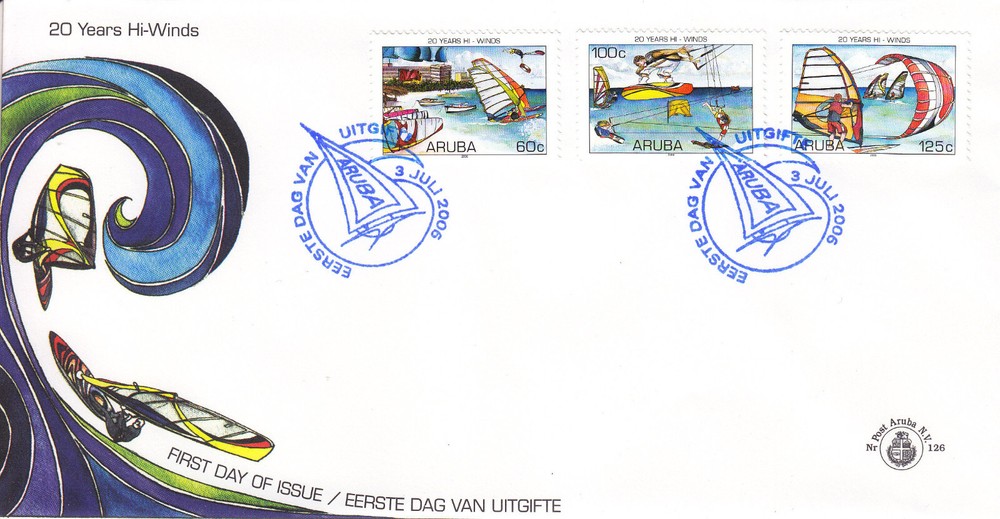 Aruba Issue FDC 2006 (126) Sailing