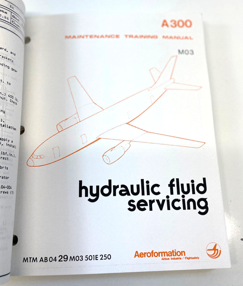 Vtg Airbus A300 Technical Service Training Manual Multiple Systems Book