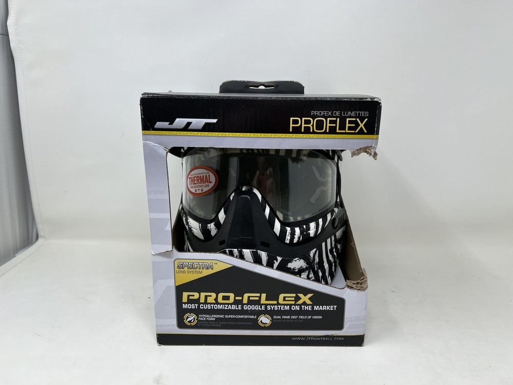 JT Proflex paintball mask- Zebra - Used