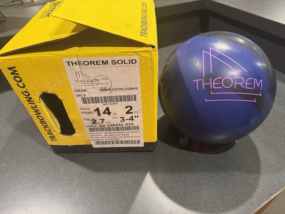 NIB 14LB Track Theorem Solid Bowling Ball