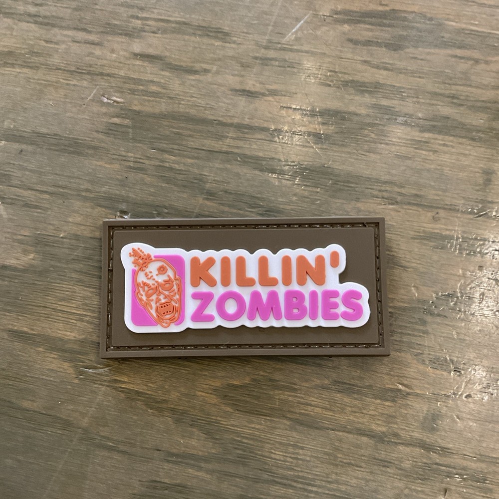 Zombies PVC Patch Hook & Loop Uniform Waterproof