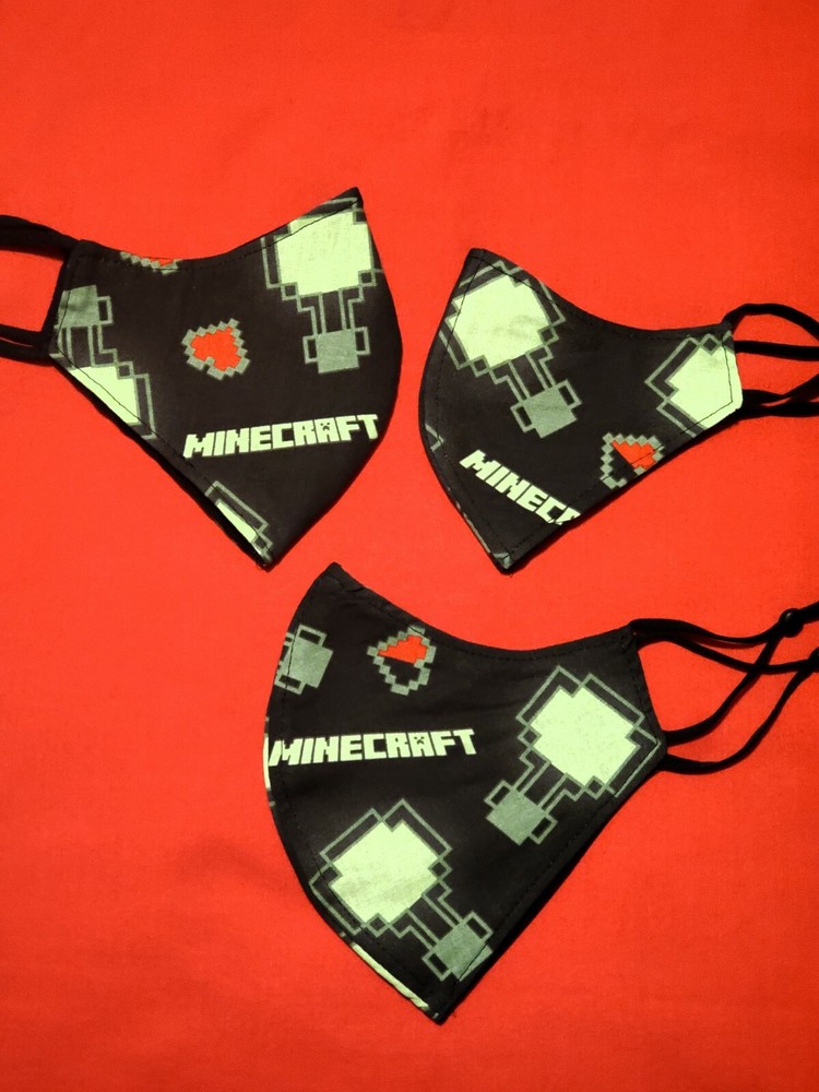 Minecraft Level Up Adjustable Face Mask