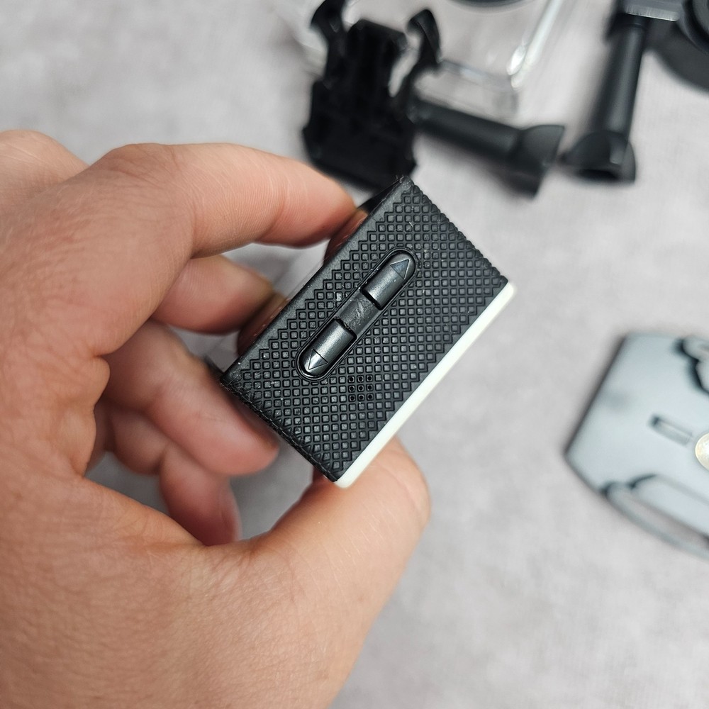 Kitvision Action Camera with Accessories – Powers On When Charging Only – Used