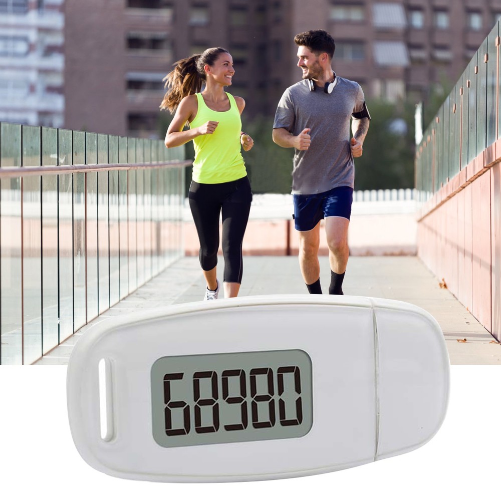3D Sensor Pedometer Step Counting Device With Blue Backlight Clip-on SGGC