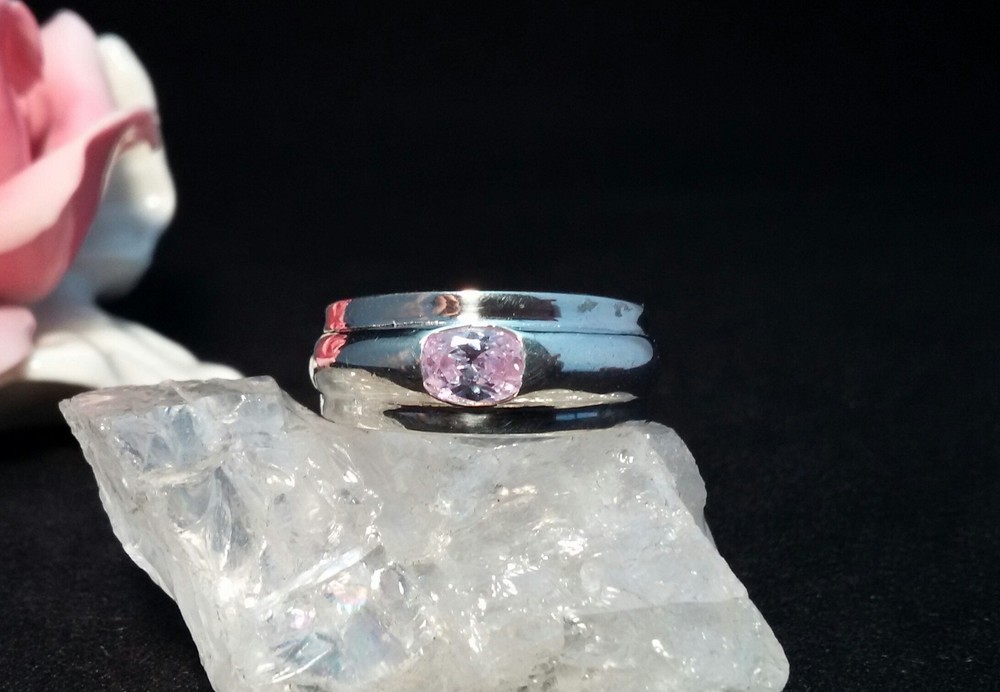 Ring Silver 925 with Amethyst Size 51 (16.2 mm Ø)