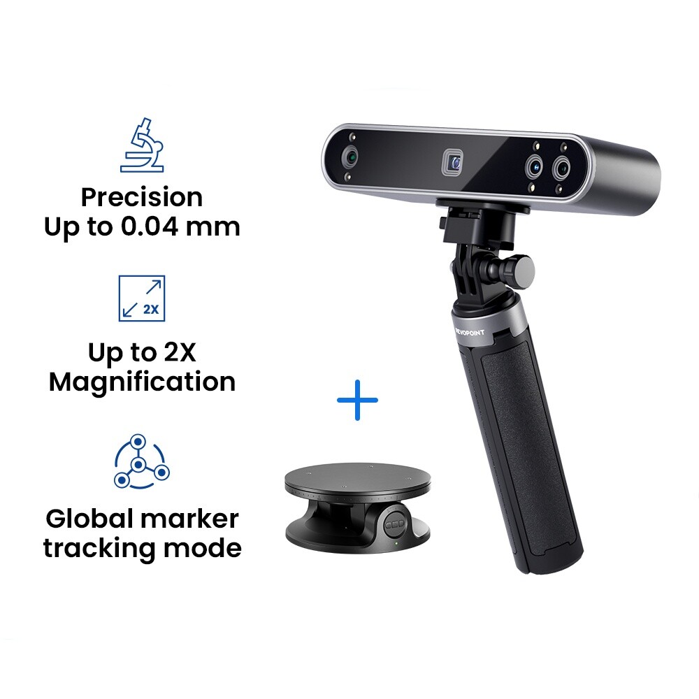 Revopoint POP 3 Plus 3D Scanner Advanced 0.04mm Precision 18fps Handheld Scan