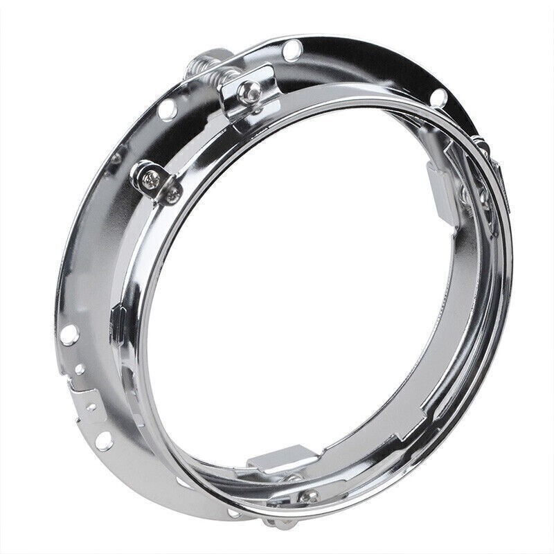 Chrome Fits for 1994-13 Harley Electra Glide 7" Headlight Ring Bracket Mounting