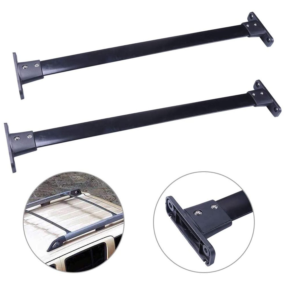 Black Aluminum Top Luggage Cargo Cross Bars Rack For 2005-2012 Nissan Pathfinder