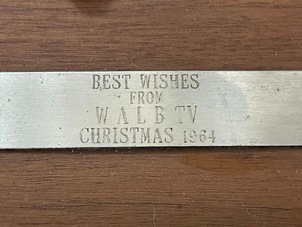 WALB TV 1964 Plaque