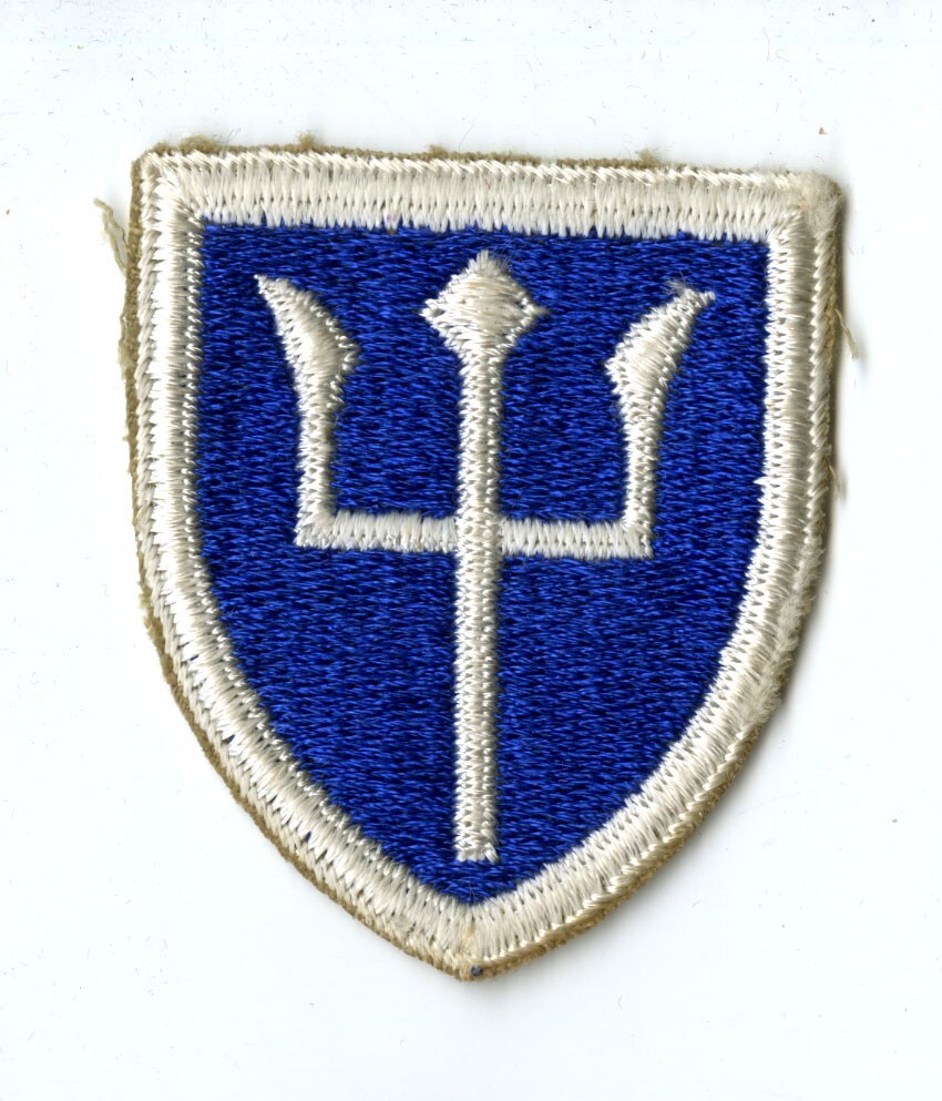 97th Infantry Division White Back Patch WWII Original Germany Czechoslovakia