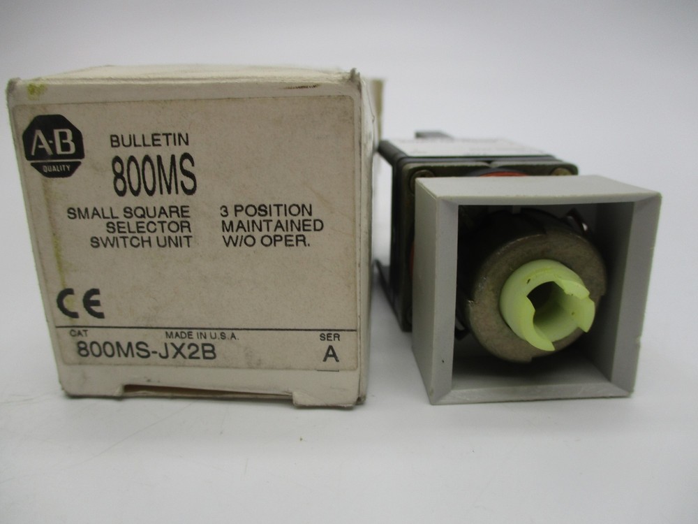 ALLEN BRADLEY 800MS-JX2B SER.A SELECTOR SWITCH NSMP