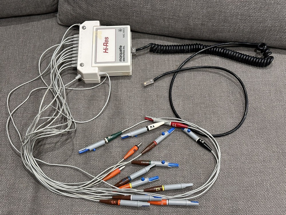GE Marquette Electronics MAC AM-3 EKG Acquisition Module with Leads