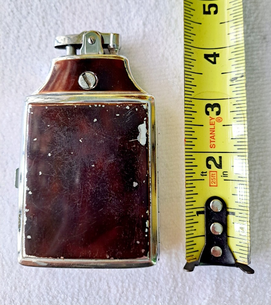 Vintage Art Deco Ronson Master Case Lighter Cigarette Case Combo