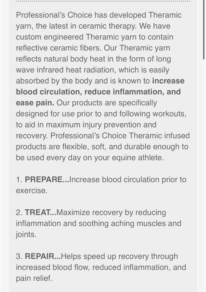 Professionals choice Theramic Sheet