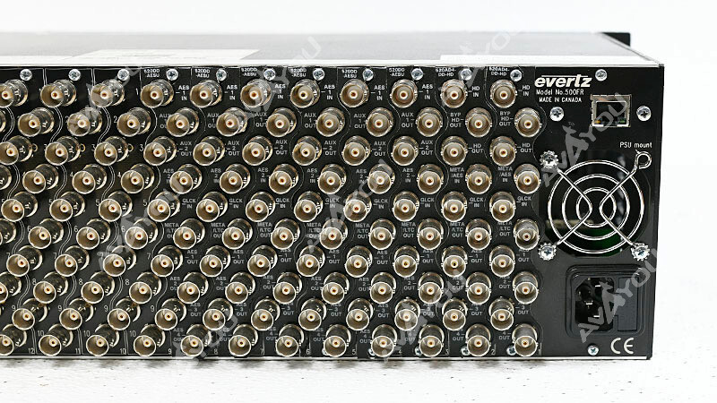 Evertz 500FR Exponent Frame w/ 7x 520DD-AESU Dolby E/AC-3 Decoder 1x PS
