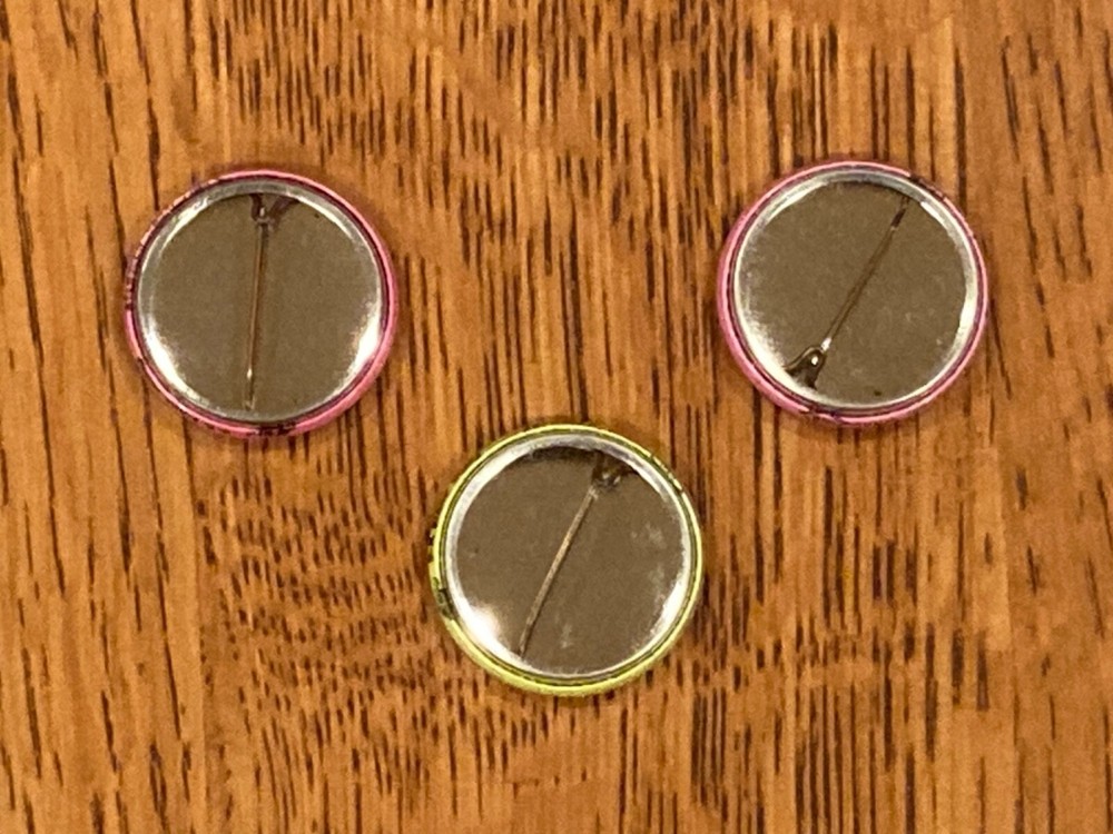 Pacific County Fair Buttons (Menlo, Washington) 2012 & 2013 & 2014 Pinbacks