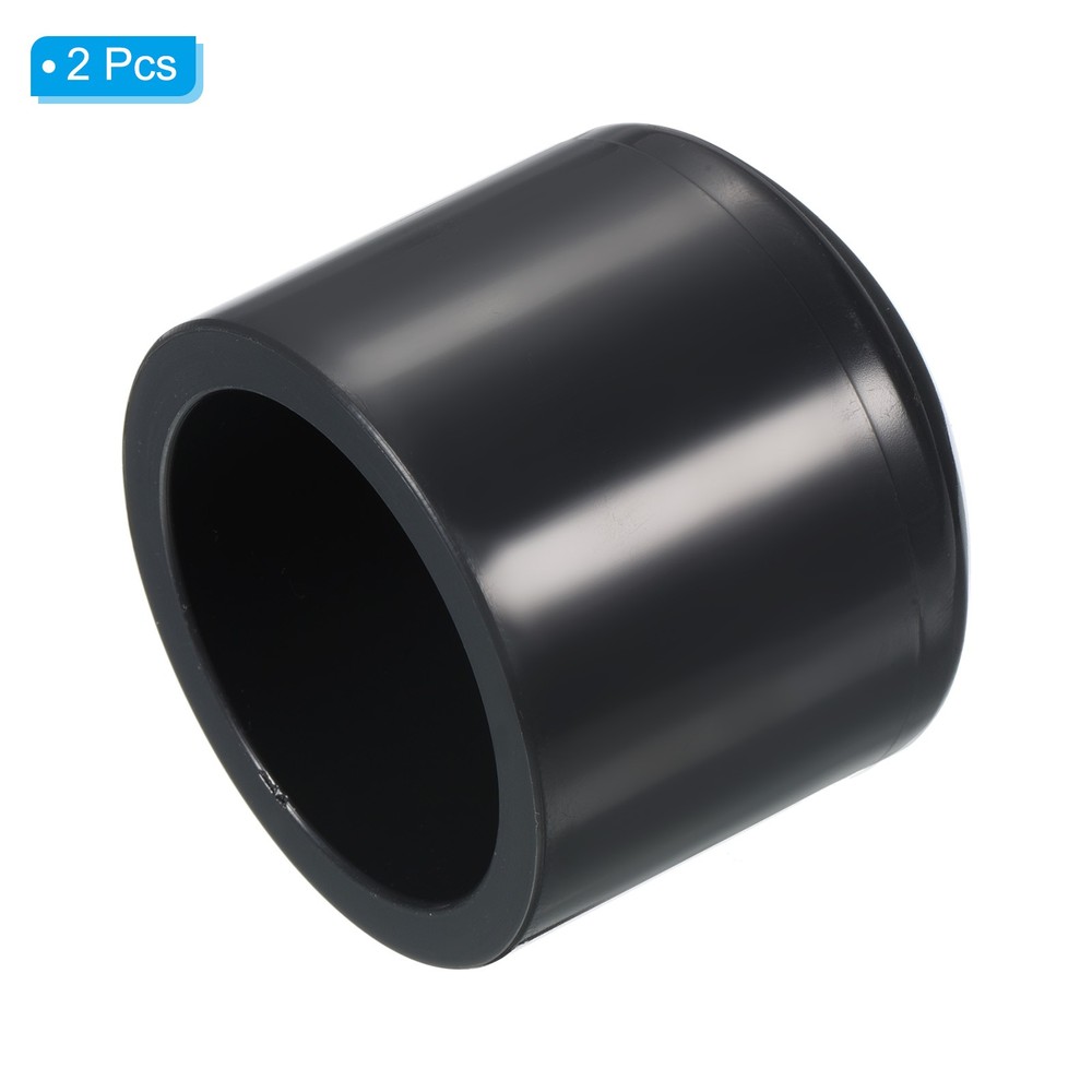 1" UPVC Pipe End Cap Fitting, 2 Pack Plug Socket Adapter Smooth Finish