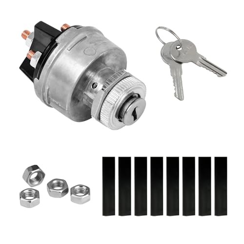 Ignition Switch with Key, 4-Position Ignition Starter Switch Lock