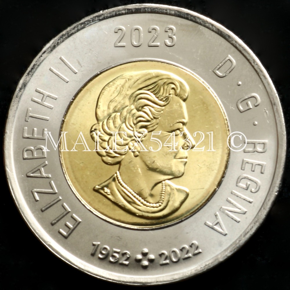 🇨🇦​ 2023 CANADA COLOURED 2 DOLLARS "RIOPELLE" UNCIRCULATED $2