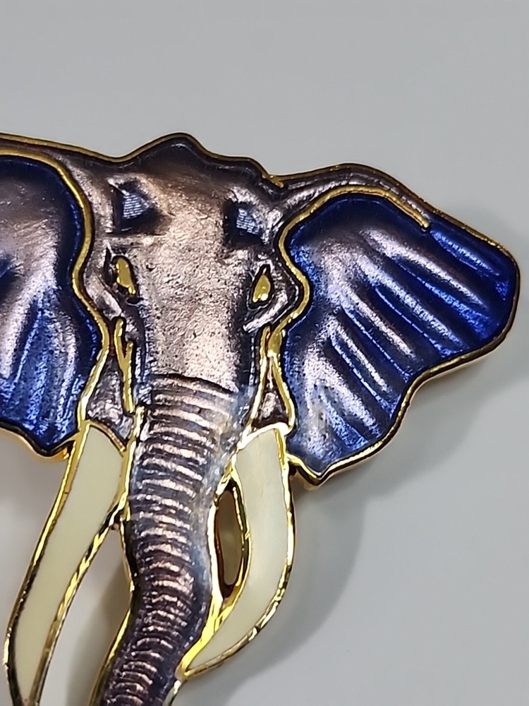African Elephant Lapel Pin Large Size By William Spear