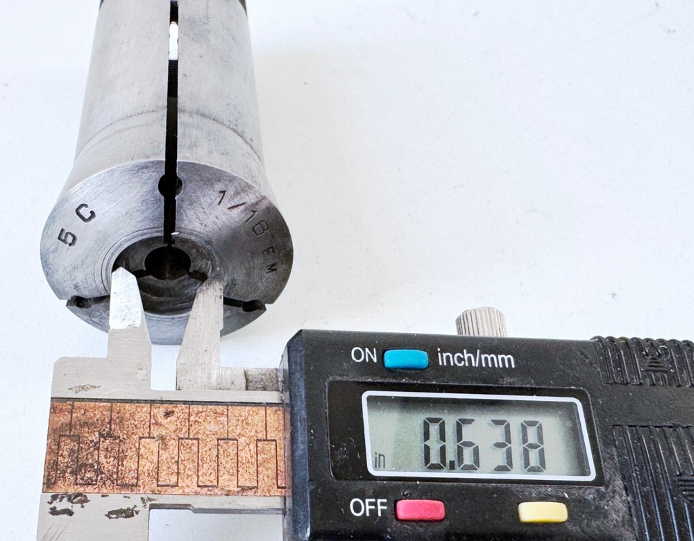 E1 5C Emergency Collet Internal & External Threads .638" Counter Bore