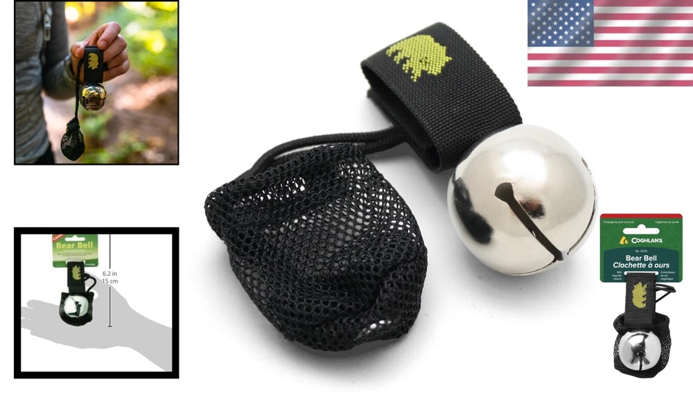 Magnetic Bear Bell with Silencer, Silver