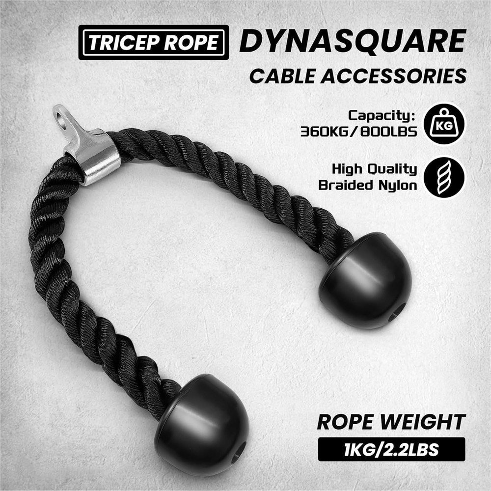 Tricep Press Down Cable Machine Attachment Heavy Duty Solid Steel Body Training