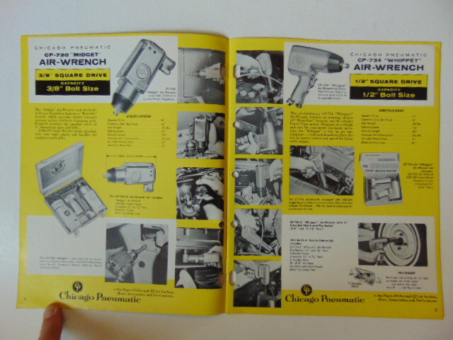 Vintage 1962 Chicago Pneumatic (CP) Tools Catalog