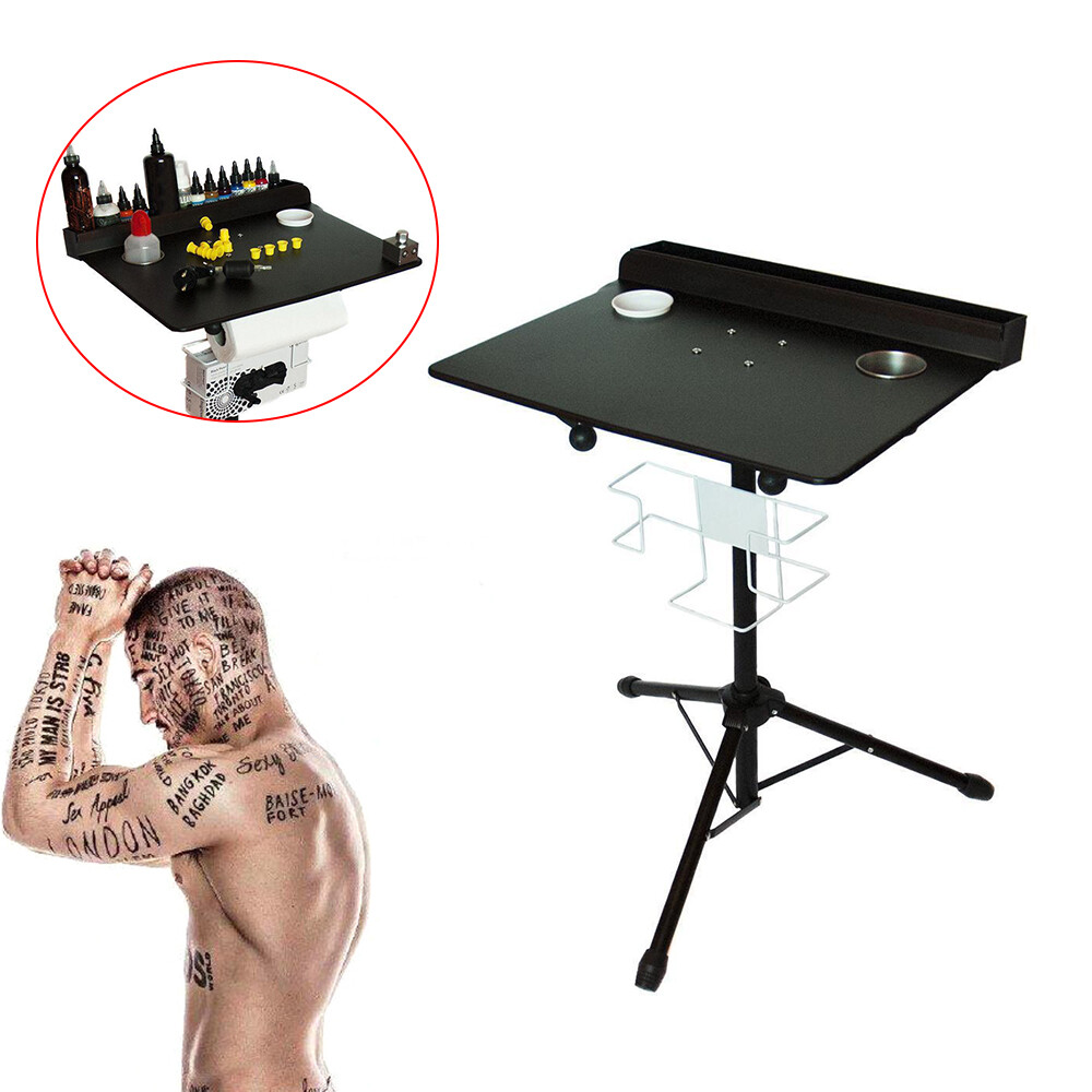 Adjustable Tattoo Workstation Table Portable Tattoo Workbench