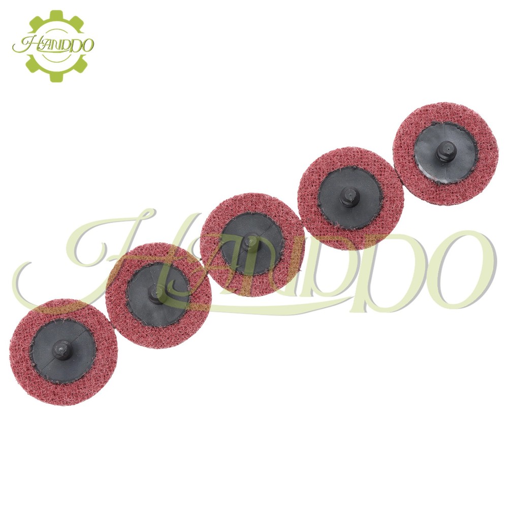 25 Pack - 2 Inch Surface Conditioning Discs Medium Red Quick Change Prep Pads