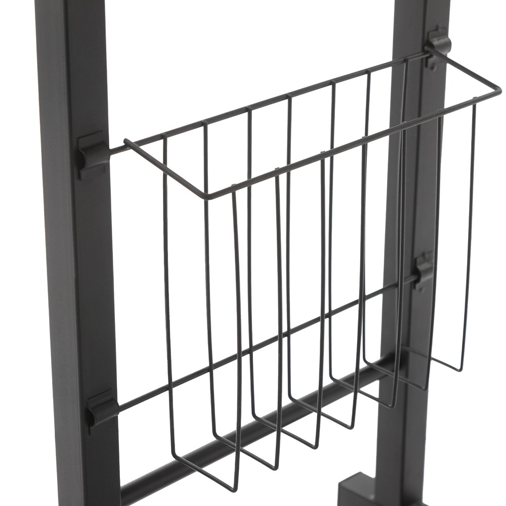 Height-Adjustable Side Table with Wheels for Bed and Home Use