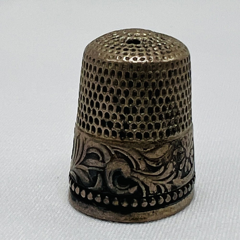 Sterling Silver Thimble Vintage Sewing Thimble Size 9