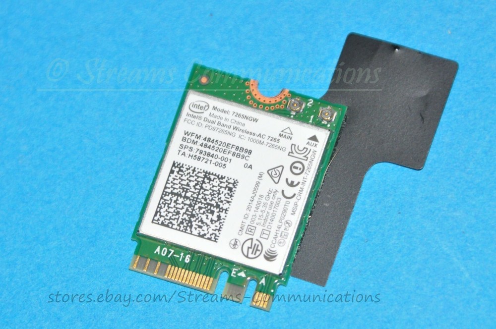 Intel Dual Wireless AC-7265 Laptop WiFi Card