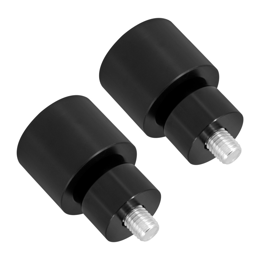 2x Engine Protective Guards Crashs Bars Black Protector M12 End Balls For Harley
