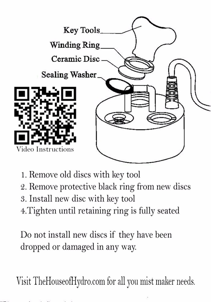 High Output 20mm ultrasonic Mist Maker Replacement Discs for water fogger